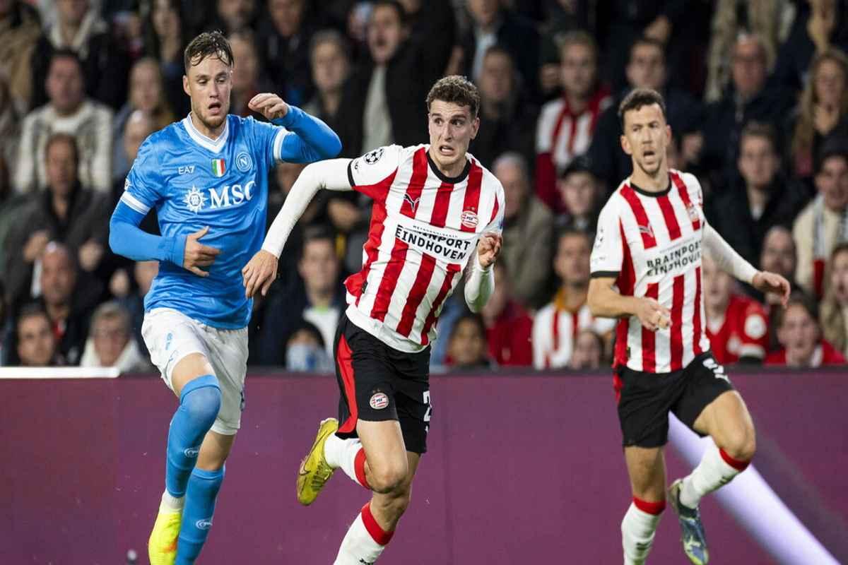 Napoli travolto: Psv Eindhoven infligge una sconfitta storica con un 6-2 in Champions