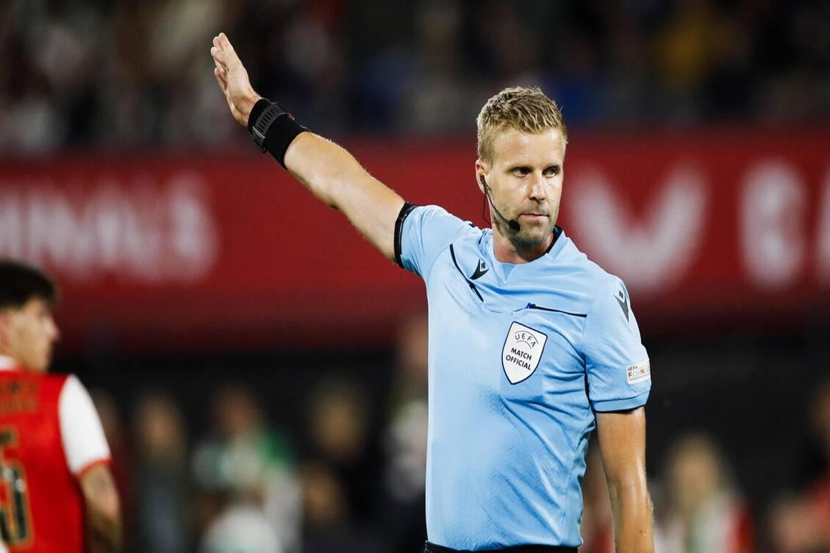 Nyberg, l'arbitro svedese che sfida l'Inter nella Champions contro l'Union Saint Gilloise