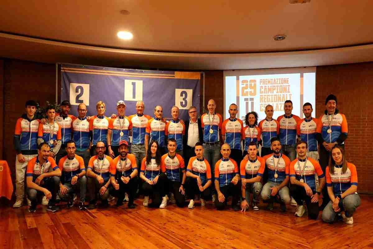 Ciclismo: trionfo e celebrazione per i campioni regionali del CSI Lazio