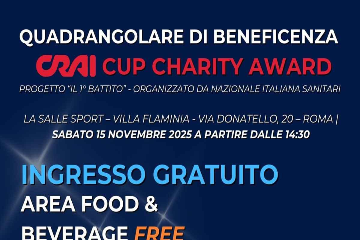 Torneo di beneficenza Il 1° Battito: una sfida con i campioni dello sport per una buona causa