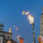 Braciere olimpico acceso a Pisa: Macchi e Protti protagonisti del sogno di Milano Cortina