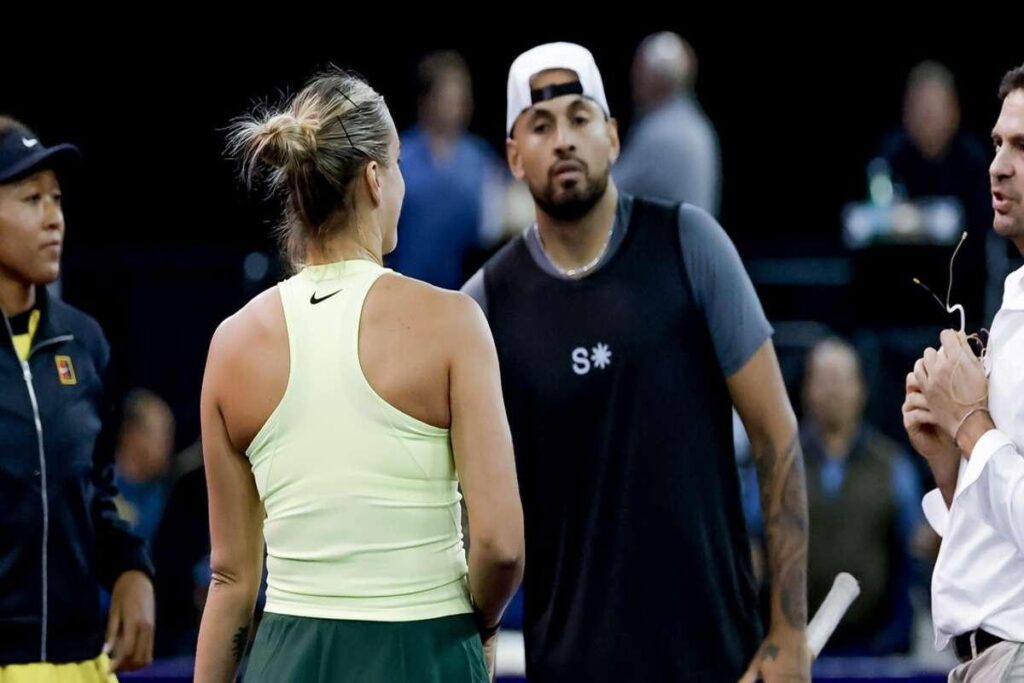 Kyrgios trionfa nella 'Battaglia dei sessi': Sabalenka sconfitta in due set