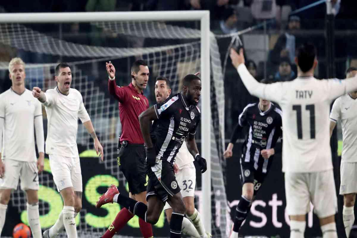 Lazio inaspettatamente bloccata: Udinese pareggia con un colpo di scena finale