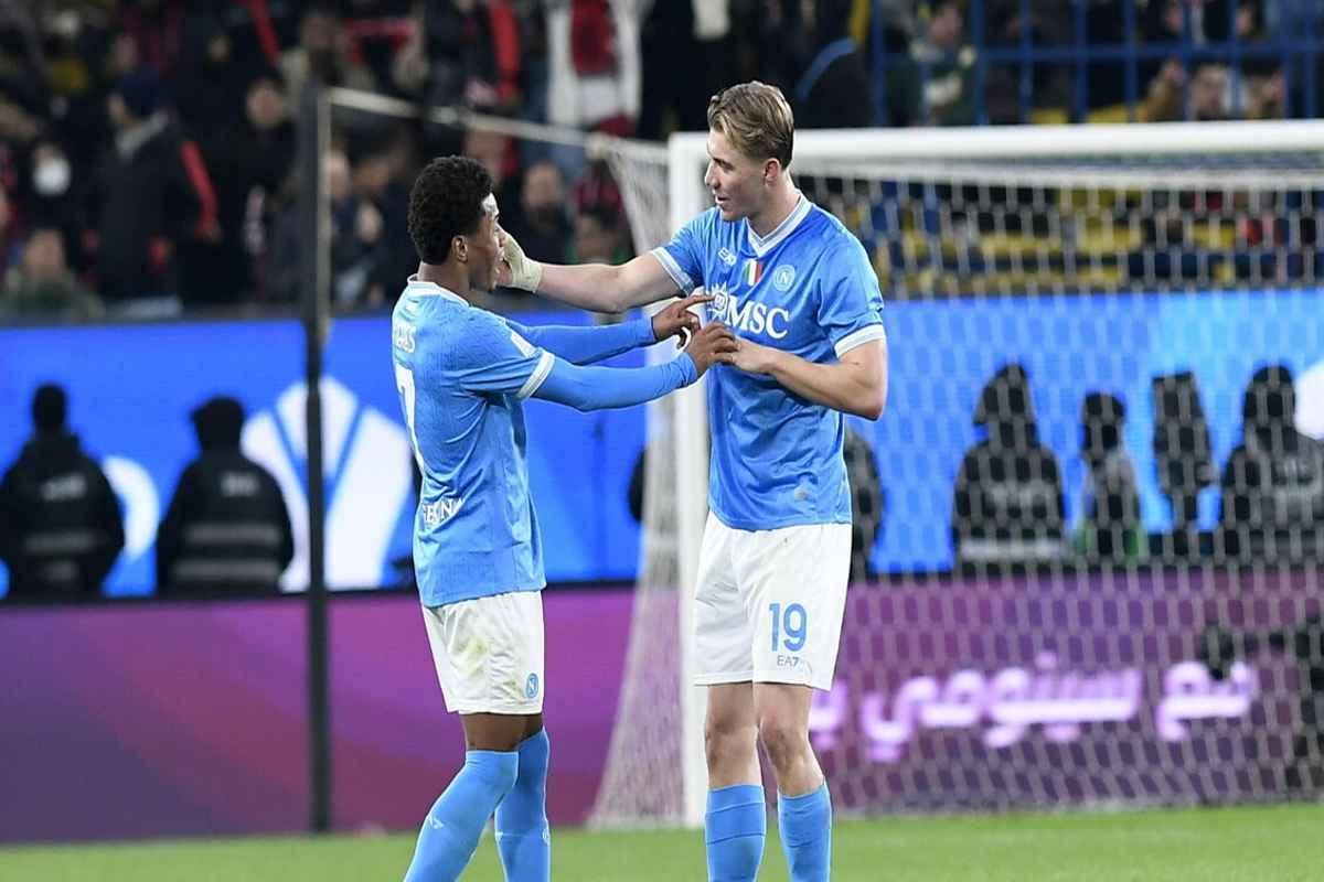 Napoli trionfa nella Supercoppa italiana: Bologna ko 2-0