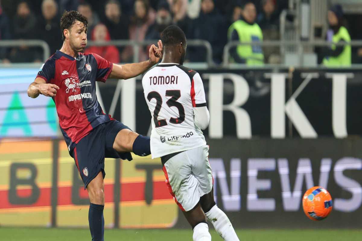 Cagliari resiste, ma il Milan strappa la vittoria in extremis