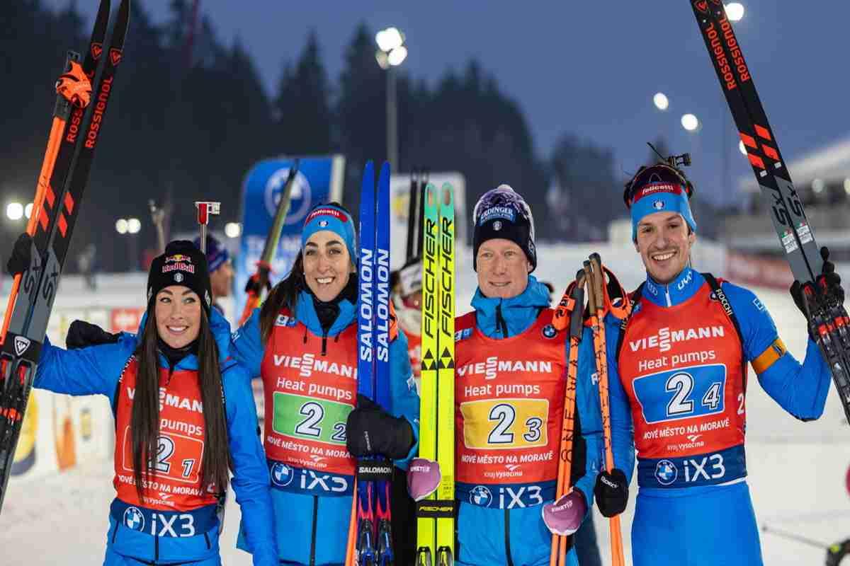 L'Italia trionfa nella staffetta mista di Nove Mesto: un successo da incorniciare!
