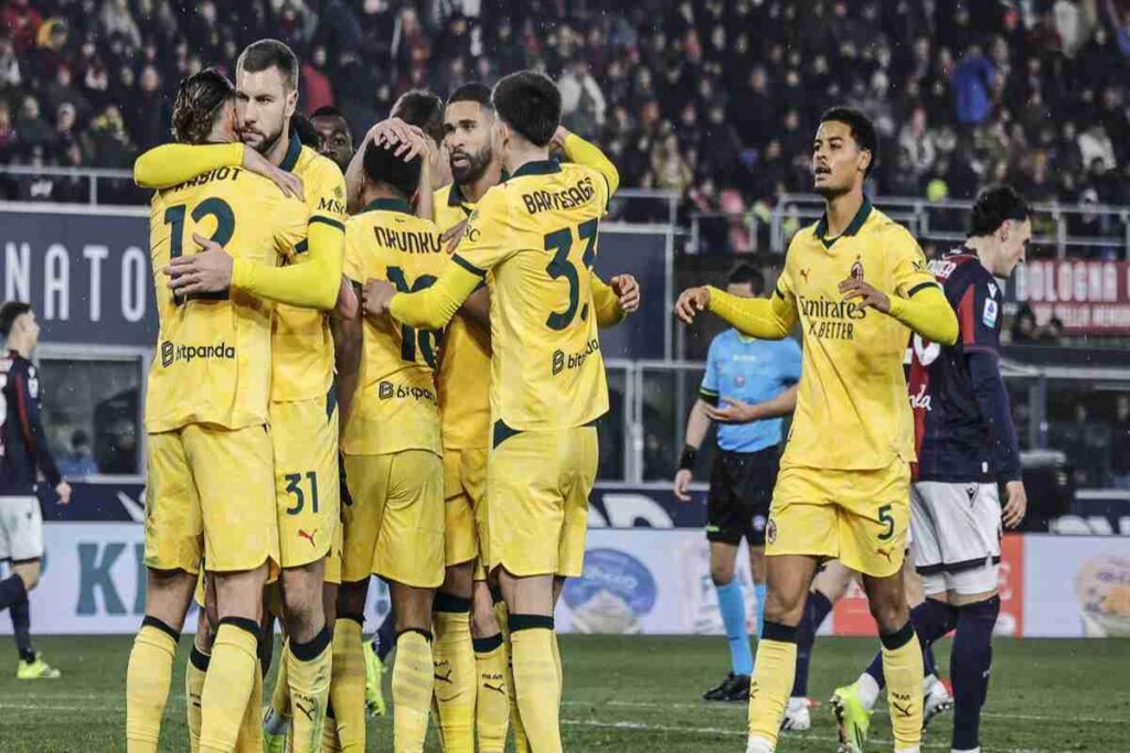 Il Milan conquista Bologna con un netto 3-0 e riapre la corsa all'Inter