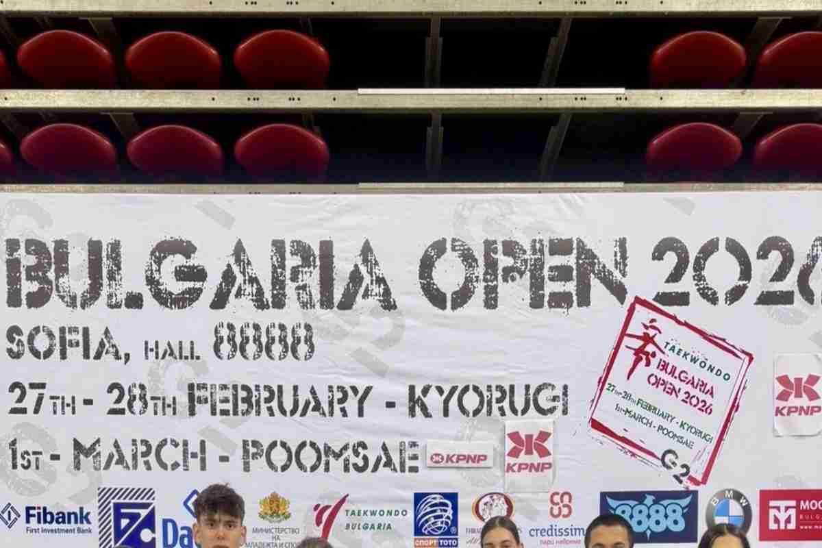 Italia Junior domina al Bulgarian Open di taekwondo con 3 ori, 2 argenti e 2 bronzi