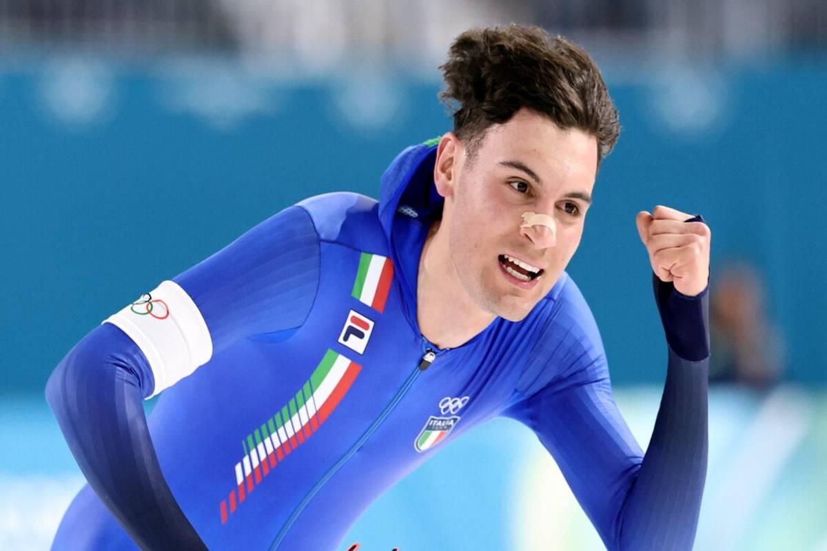 Lorello conquista il bronzo nei 5000 m di pattinaggio di velocità a Milano Cortina