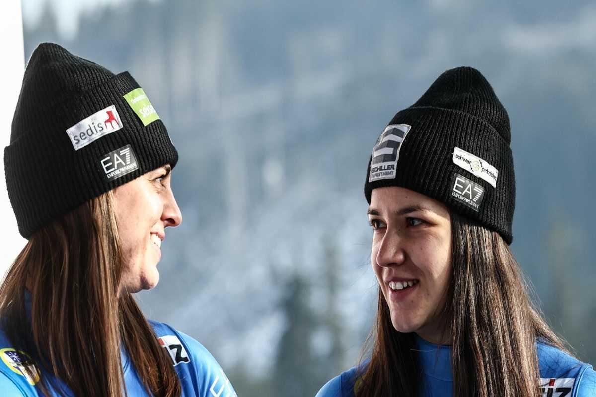 Milano Cortina: le azzurre dominano nel doppio slittino dopo la prima manche