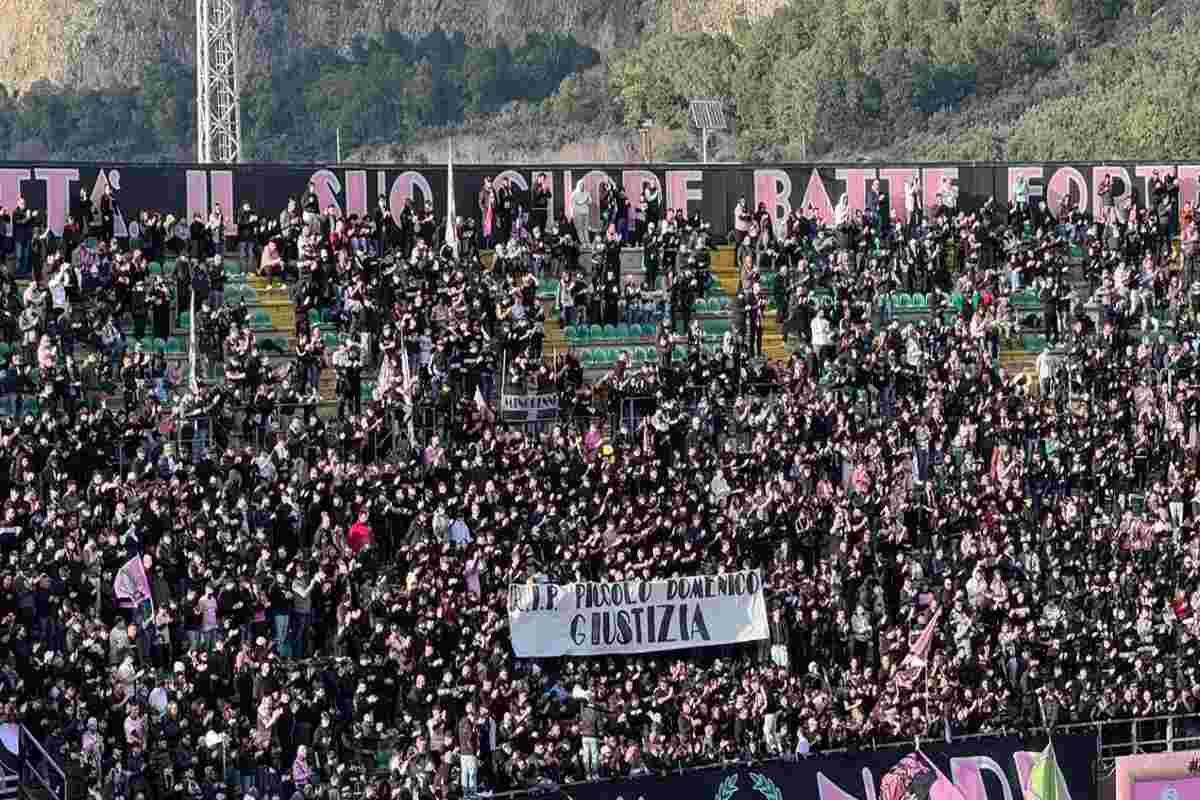 Un messaggio speciale allo stadio Barbera: il cuore di Palermo per il piccolo Domenico